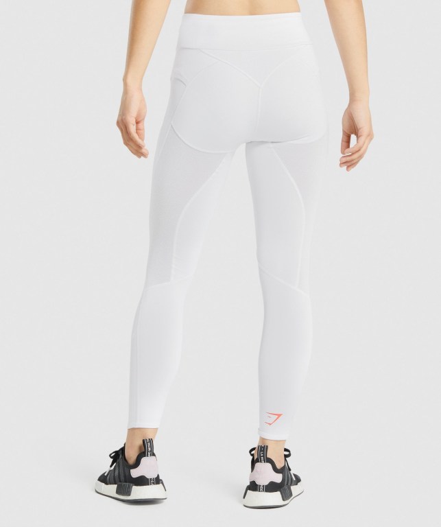 Leggins Gymshark Pulse Mujer Blancos | zf9MbX4H73P