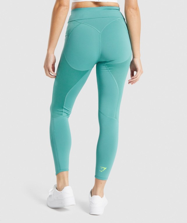 Leggins Gymshark Pulse Mujer Turquesa | x4ifQ7KBiyV