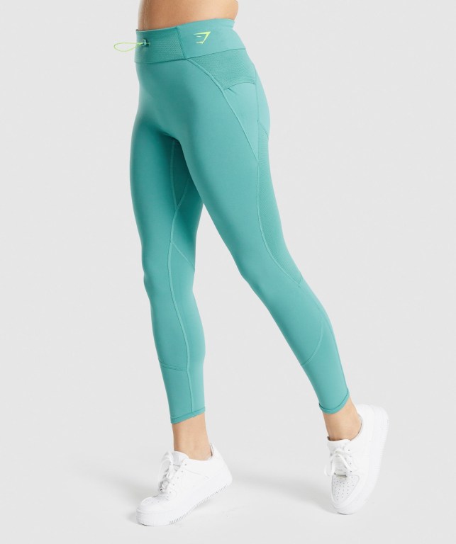 Leggins Gymshark Pulse Mujer Turquesa | x4ifQ7KBiyV