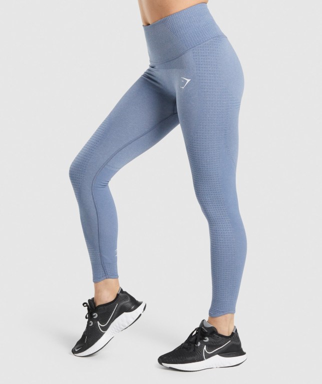 Leggins Gymshark Vital Rise Seamless Mujer Azules | jphlhGiU4hY