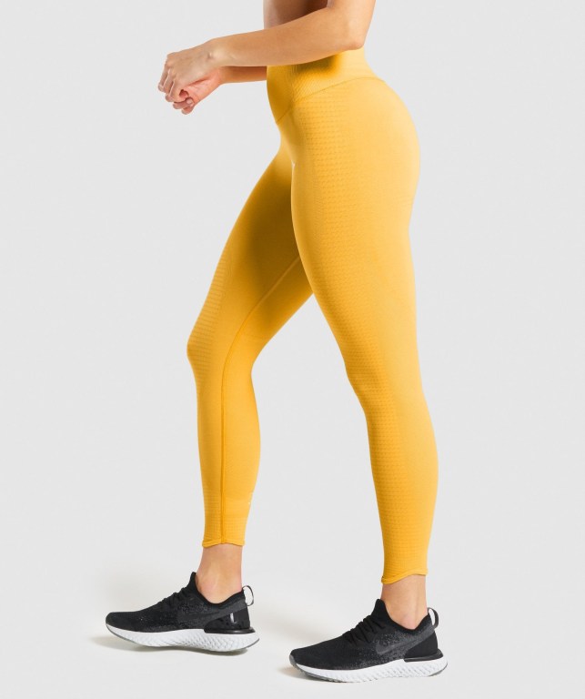 Leggins Gymshark Vital Rise Seamless Mujer Amarillos | v4wkFSlpQDz