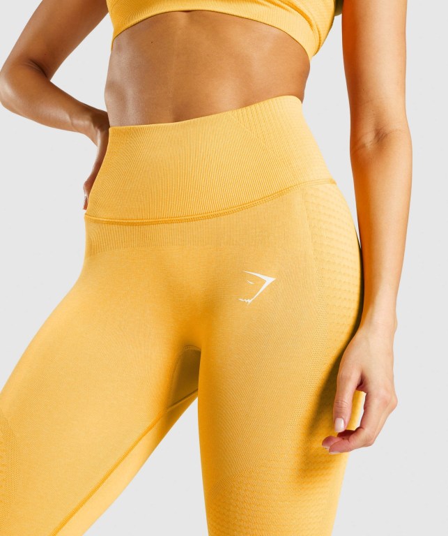 Leggins Gymshark Vital Rise Seamless Mujer Amarillos | v4wkFSlpQDz