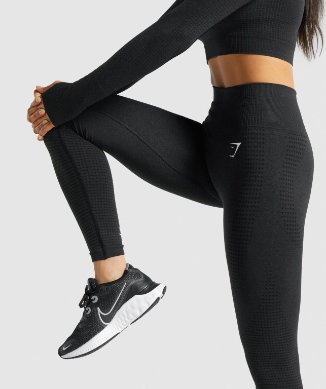 Leggins Gymshark Vital Seamless 2.0 Mujer Negros | 81vaD3gUHs4