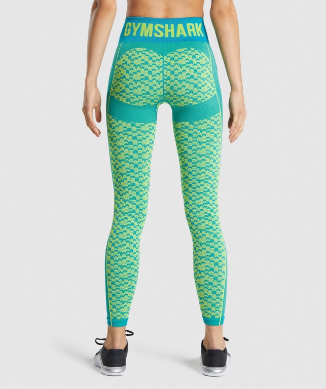 Leggins Gymshark WTFlex Seamless Mujer Azules | wQvvI5hDRVm