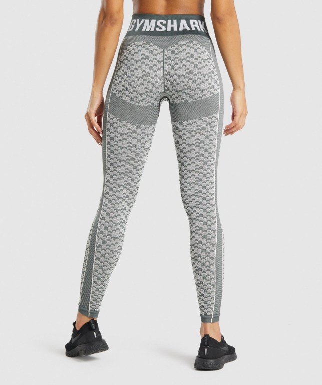 Leggins Gymshark WTFlex Seamless Mujer Grises | qY6KlEdFfdp