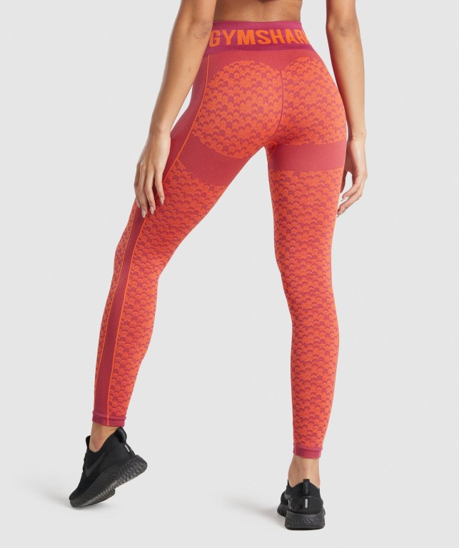 Leggins Gymshark WTFlex Seamless Mujer Rosas | NL8bi4Nl93s