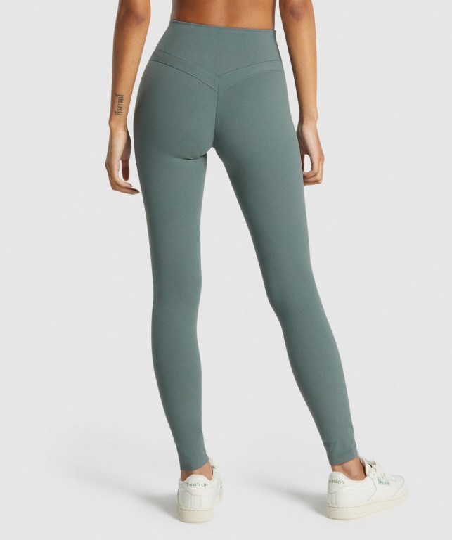 Leggins Gymshark Whitney High Rise Mujer Verdes | R1PrCqSXRoy