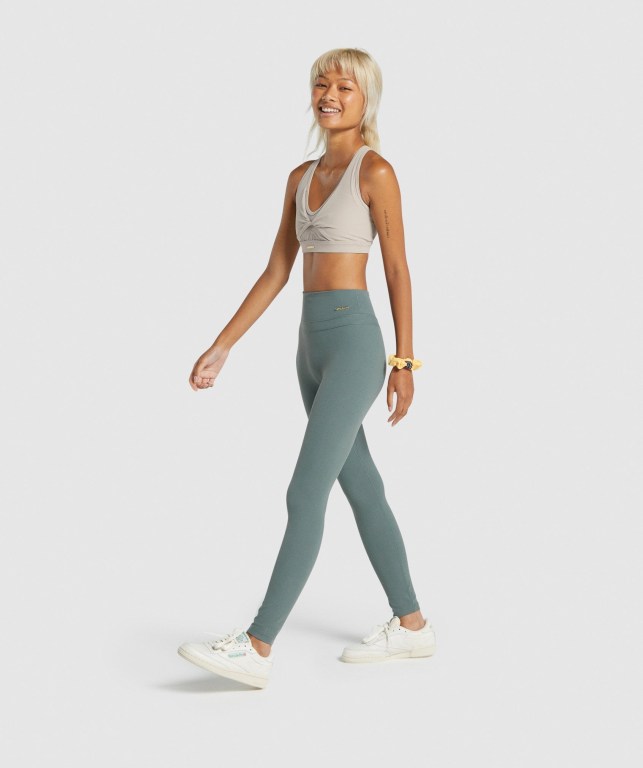 Leggins Gymshark Whitney High Rise Mujer Verdes | R1PrCqSXRoy