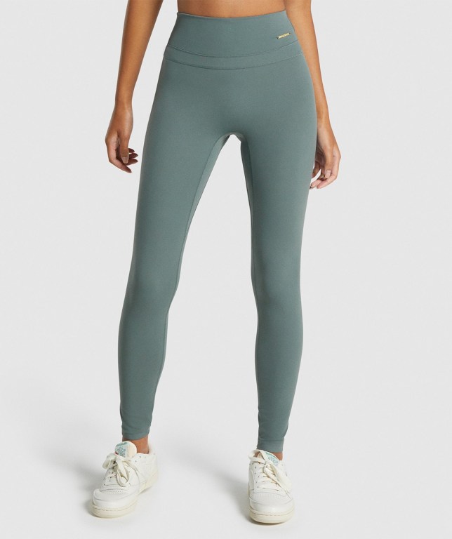 Leggins Gymshark Whitney High Rise Mujer Verdes | R1PrCqSXRoy