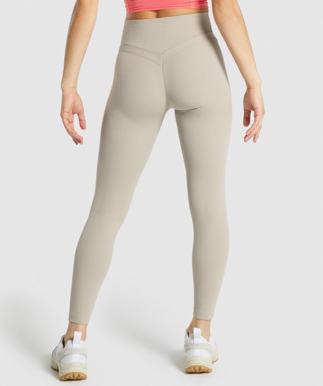 Leggins Gymshark Whitney High Rise Mujer Blancos | V3X5R1dEFwv