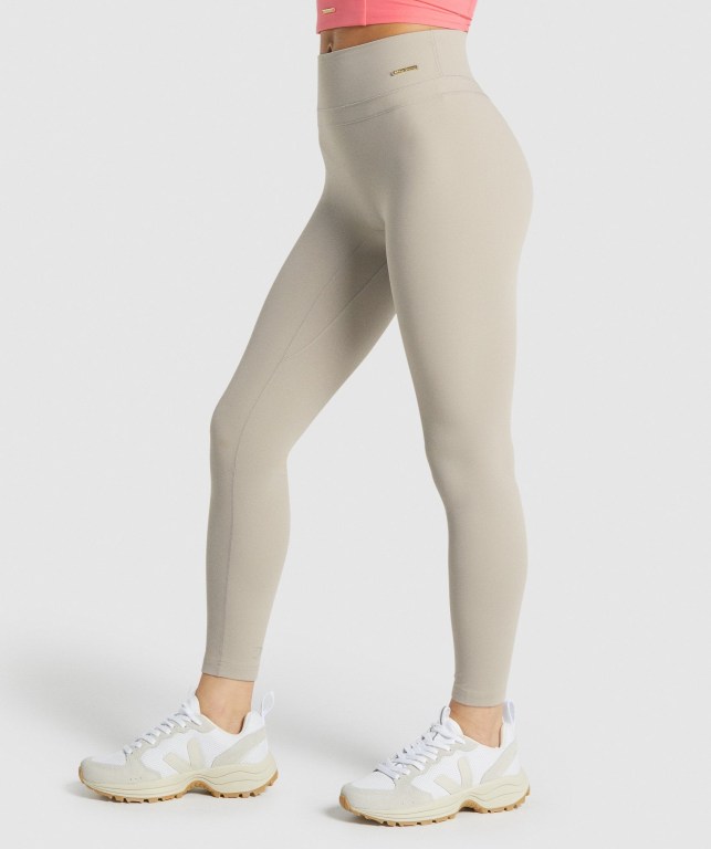 Leggins Gymshark Whitney High Rise Mujer Blancos | V3X5R1dEFwv