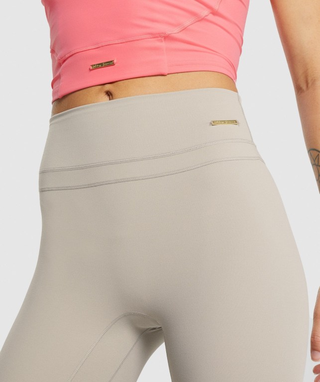 Leggins Gymshark Whitney High Rise Mujer Blancos | V3X5R1dEFwv