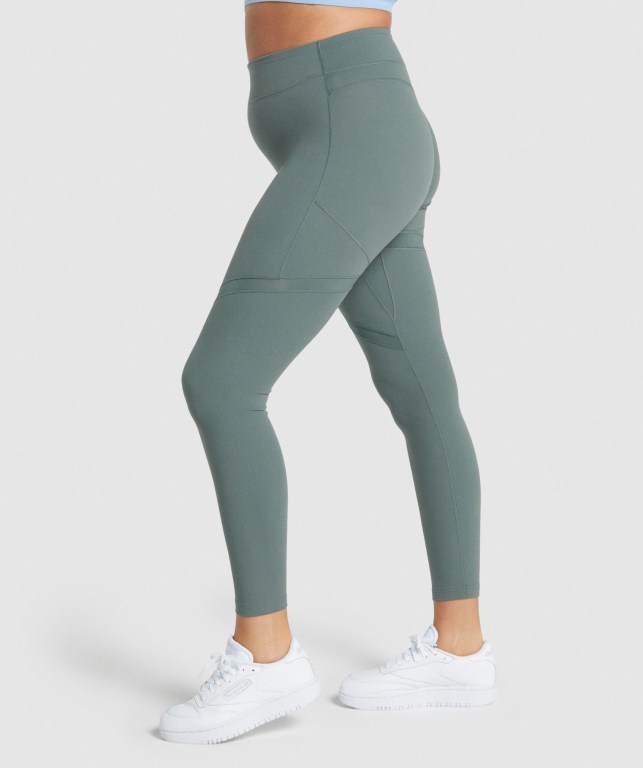 Leggins Gymshark Whitney Mesh Mujer Verdes | KSggzU4QfBE