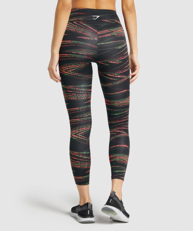 Leggins Gymshark Zone Graphic Mujer Negros | WLvtxJanbwU