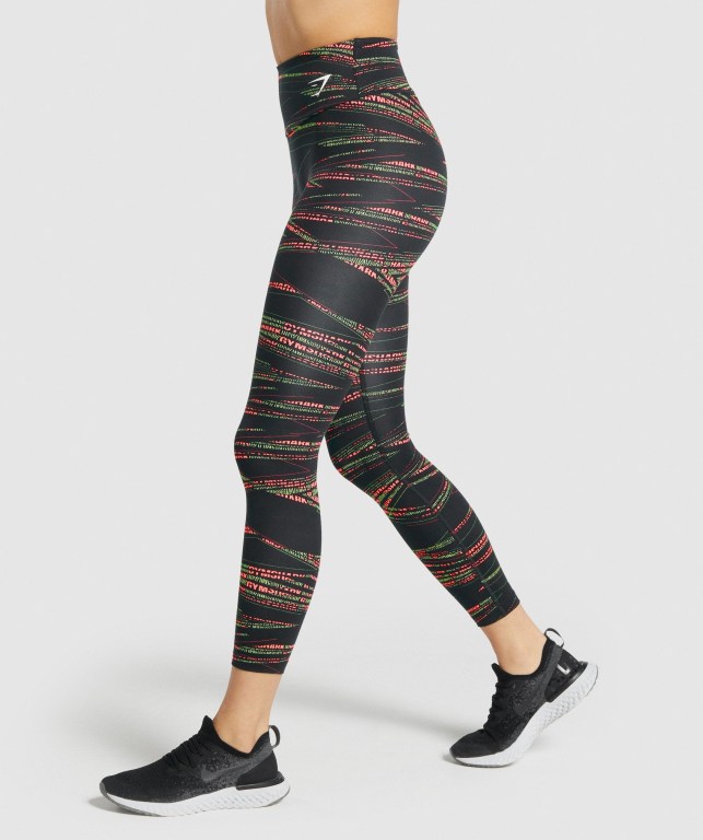 Leggins Gymshark Zone Graphic Mujer Negros | WLvtxJanbwU