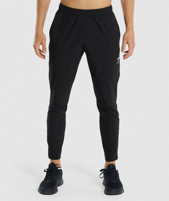 Pantalones Jogger Gymshark Arrival Woven Hombre Negros | xW9AbJauHJf