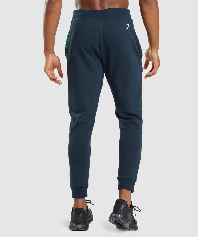 Pantalones Jogger Gymshark Bold Hombre Azul Marino | phucjddwDSC