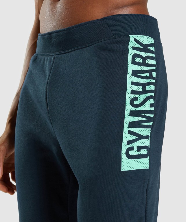 Pantalones Jogger Gymshark Bold Hombre Azul Marino | phucjddwDSC