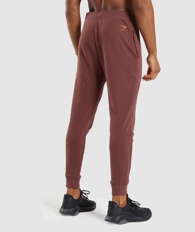 Pantalones Jogger Gymshark Bold Hombre Rosas Marrom | FfINPhJpMfB