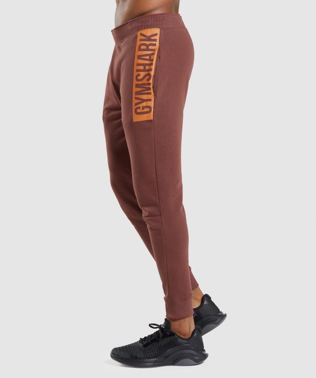 Pantalones Jogger Gymshark Bold Hombre Rosas Marrom | FfINPhJpMfB