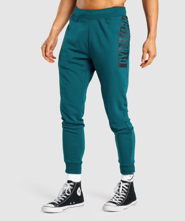 Pantalones Jogger Gymshark Bold Hombre Turquesa | 7gRSfZmJheo