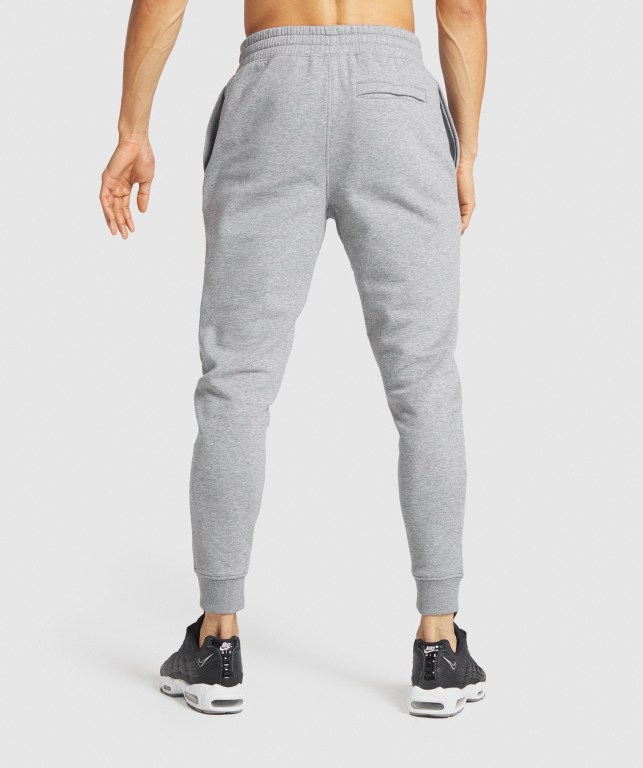 Pantalones Jogger Gymshark Crest Hombre Grises | aW54oySBenF