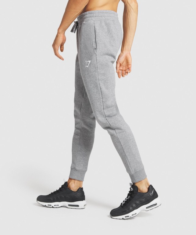 Pantalones Jogger Gymshark Crest Hombre Grises | aW54oySBenF