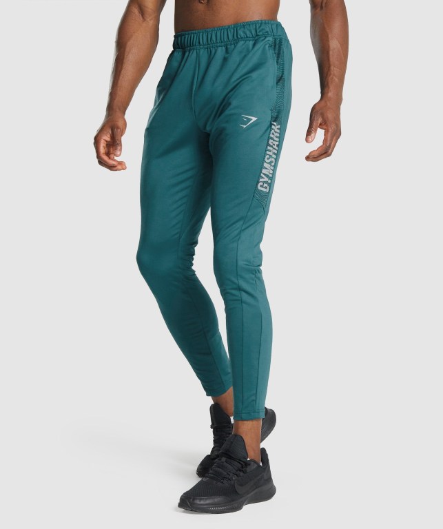 Pantalones Jogger Gymshark Deporte Hombre Turquesa | OX4yeGxhX6M