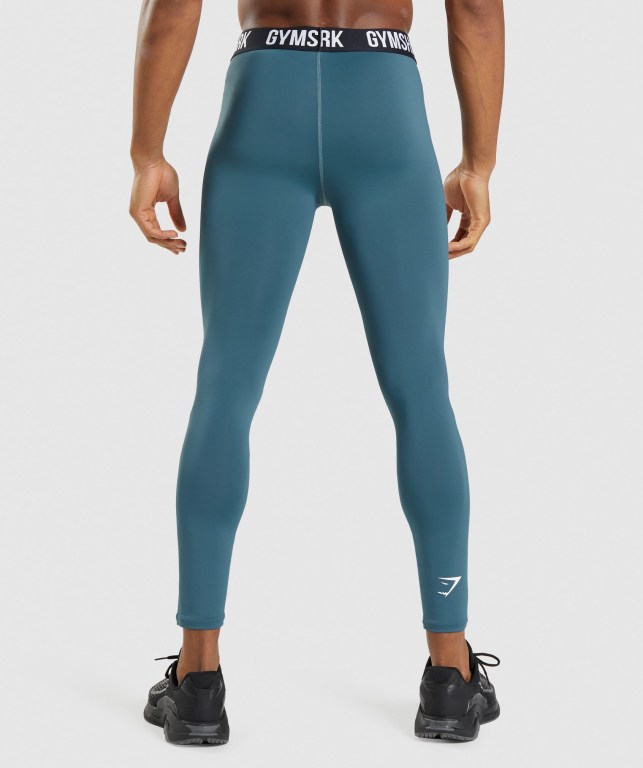 Pantalones Jogger Gymshark Element Baselayer Hombre Turquesa | CWbbkyrJPx2