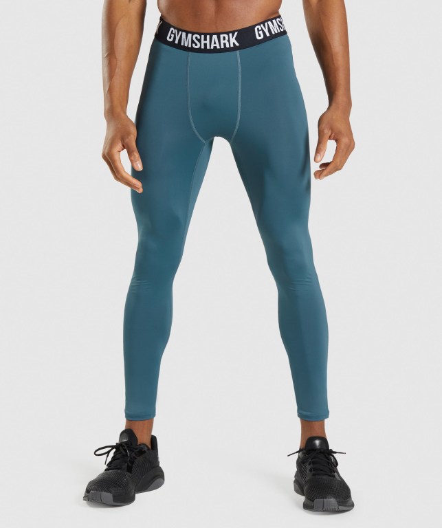 Pantalones Jogger Gymshark Element Baselayer Hombre Turquesa | CWbbkyrJPx2