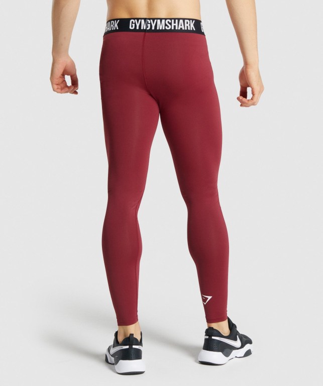 Pantalones Jogger Gymshark Element Baselayer Hombre Vino | HUHGZbjTOYm