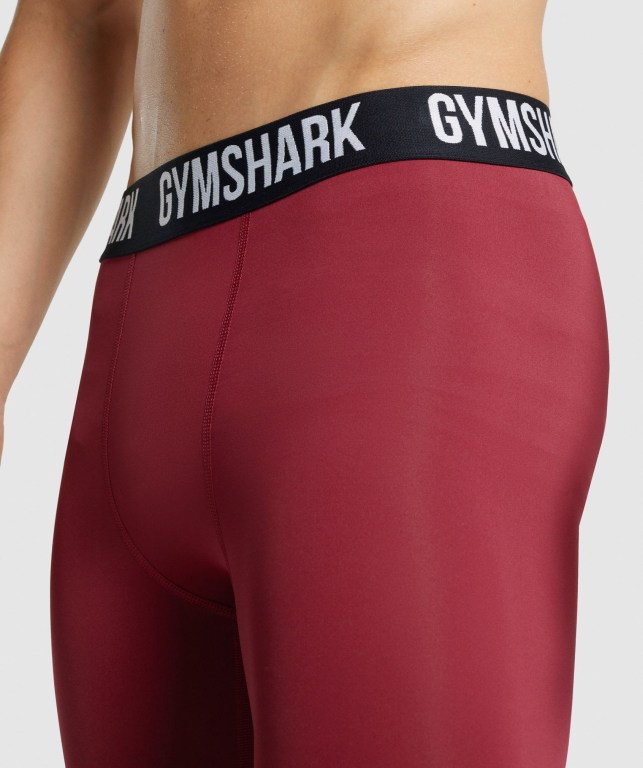 Pantalones Jogger Gymshark Element Baselayer Hombre Vino | HUHGZbjTOYm