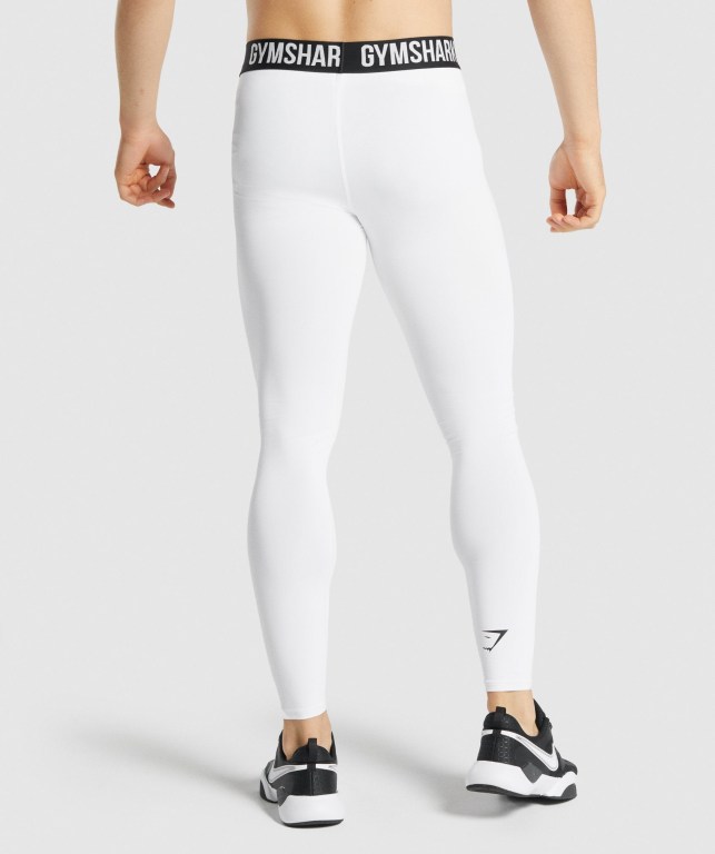 Pantalones Jogger Gymshark Element Baselayer Hombre Blancos | Uws6Bj423hu