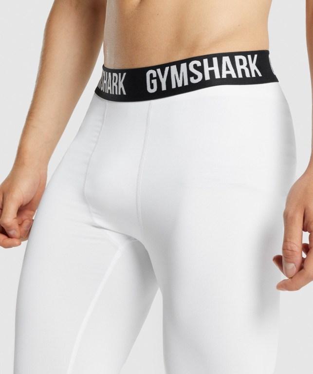 Pantalones Jogger Gymshark Element Baselayer Hombre Blancos | Uws6Bj423hu