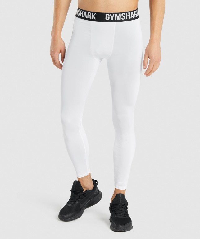 Pantalones Jogger Gymshark Element Baselayer Hombre Blancos | Uws6Bj423hu