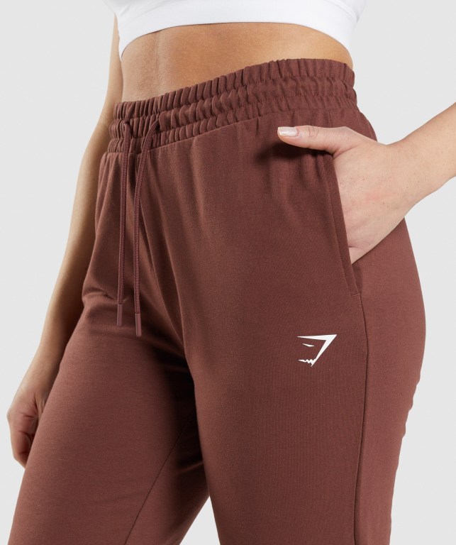 Pantalones Jogger Gymshark Entrenamiento Mujer Rosas Marrom | 4MqqRHiMxre