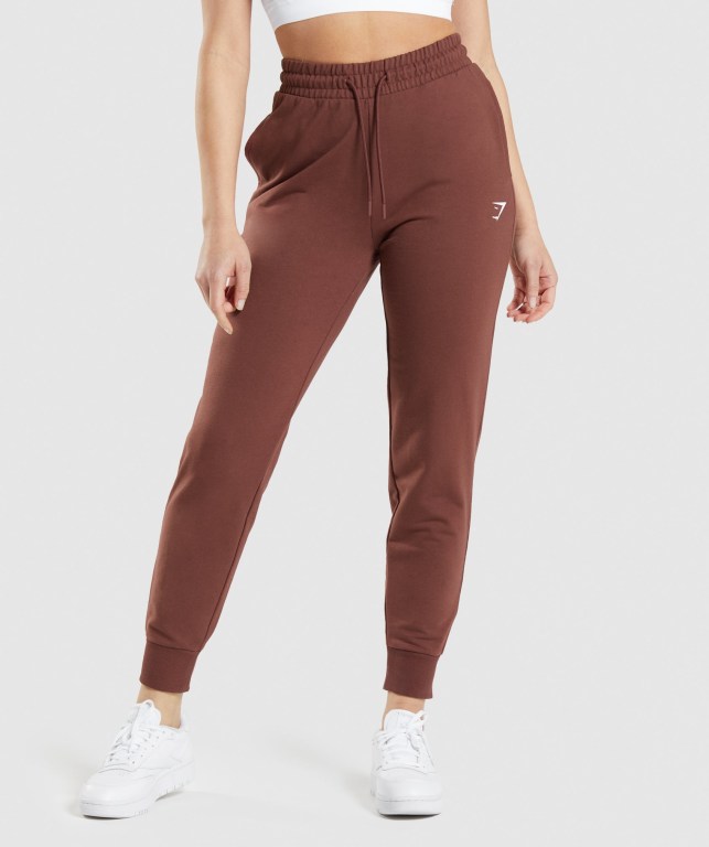 Pantalones Jogger Gymshark Entrenamiento Mujer Rosas Marrom | 4MqqRHiMxre