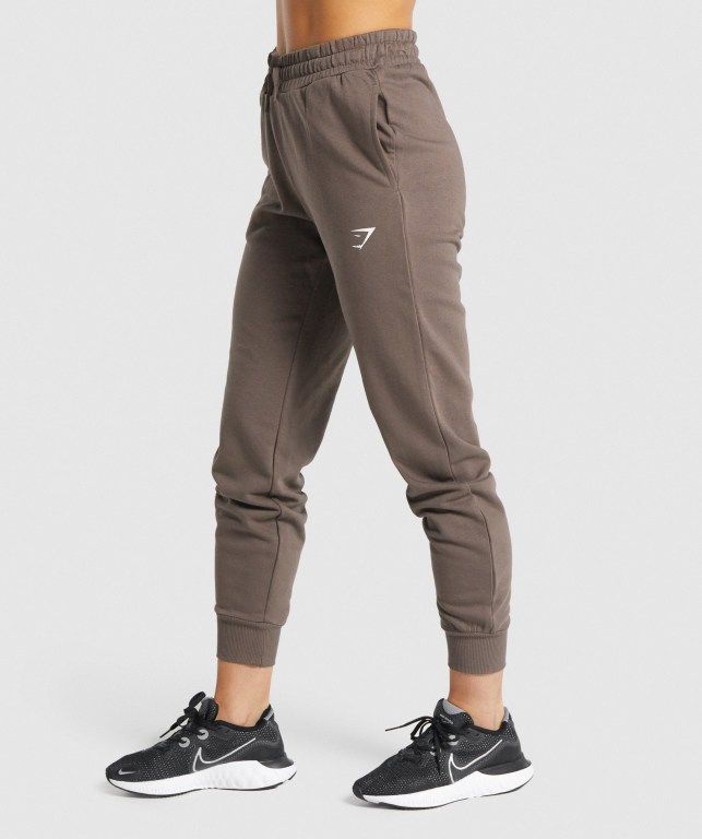 Pantalones Jogger Gymshark Entrenamiento Mujer Marrom | FtUzyK4UF1d