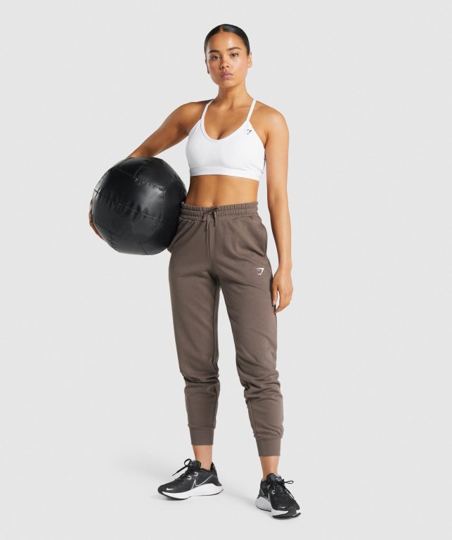 Pantalones Jogger Gymshark Entrenamiento Mujer Marrom | FtUzyK4UF1d