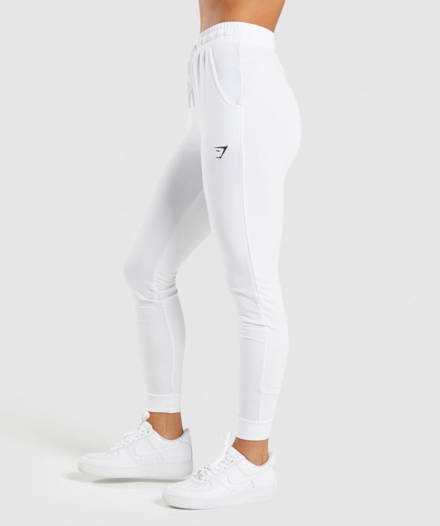 Pantalones Jogger Gymshark Entrenamiento Pippa Mujer Blancos | HQUQ1jmMvfp