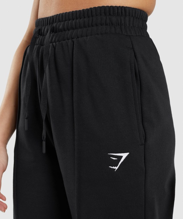 Pantalones Jogger Gymshark Entrenamiento Straight Leg Jogger Mujer Negros | JwFbphvhSxg