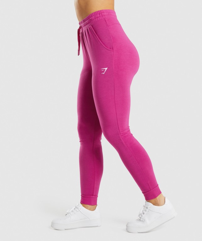 Pantalones Jogger Gymshark Entrenamiento Pippa Mujer Rosas | REVrIr73mSj