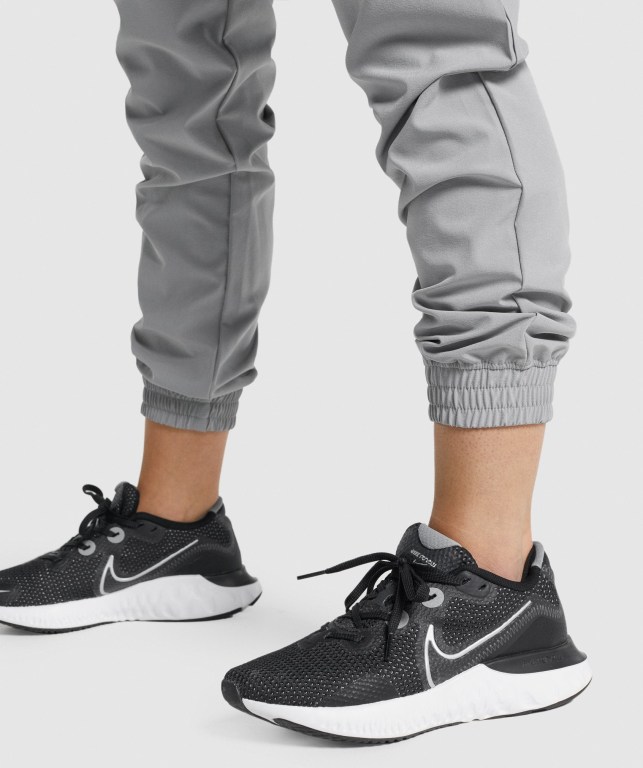 Pantalones Jogger Gymshark Entrenamiento Woven Mujer Grises | ca8GFYVwLIz