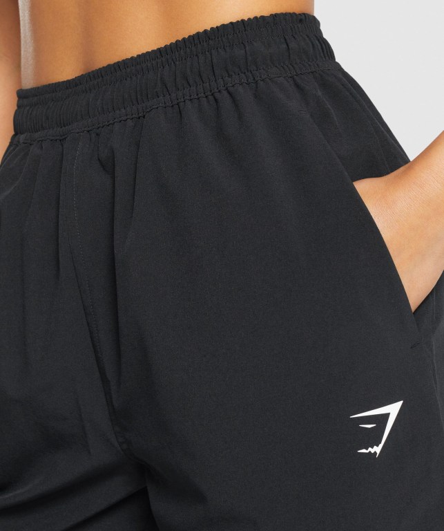 Pantalones Jogger Gymshark Entrenamiento Woven Mujer Negros | hEhpaA2PO9B