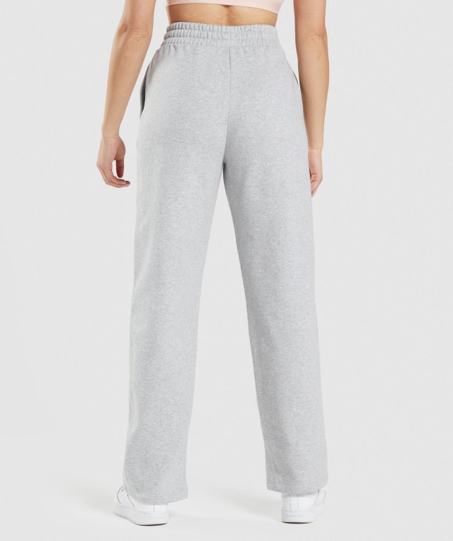 Pantalones Jogger Gymshark Entrenamiento Straight Leg Mujer Grises Claro | z9QLJLY14Qz