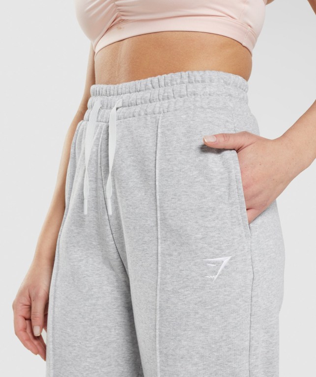 Pantalones Jogger Gymshark Entrenamiento Straight Leg Mujer Grises Claro | z9QLJLY14Qz