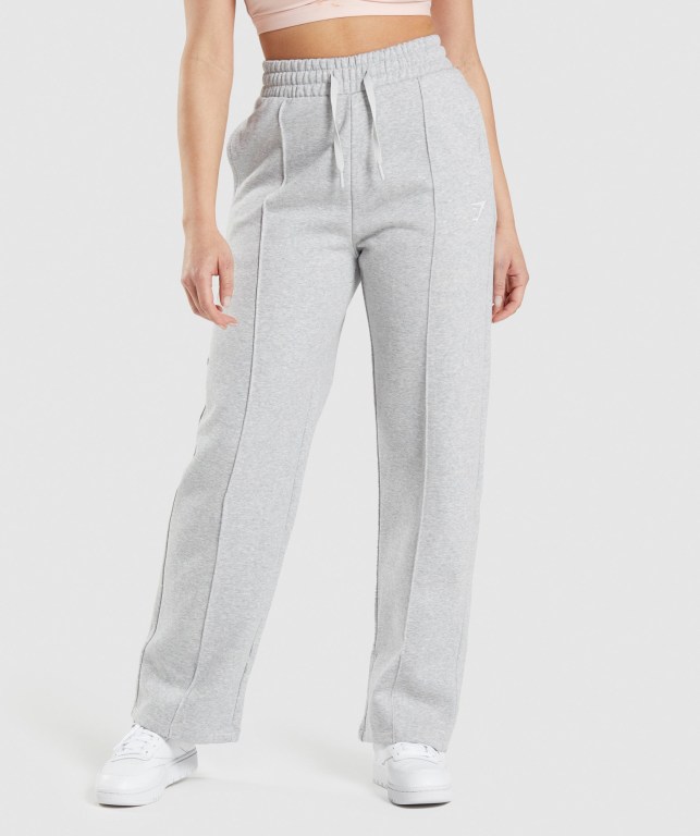 Pantalones Jogger Gymshark Entrenamiento Straight Leg Mujer Grises Claro | z9QLJLY14Qz