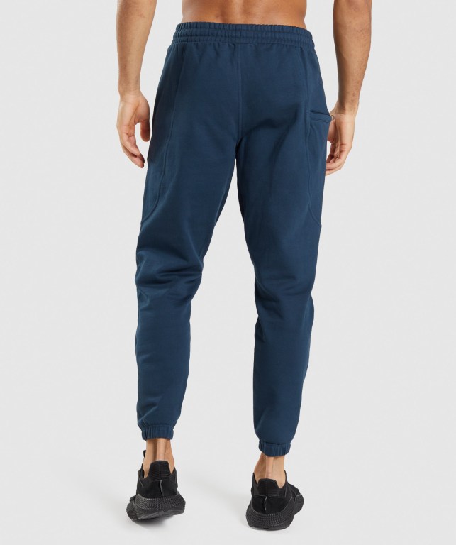 Pantalones Jogger Gymshark Essential Oversized Hombre Azul Marino | lvyUNjLVdtl