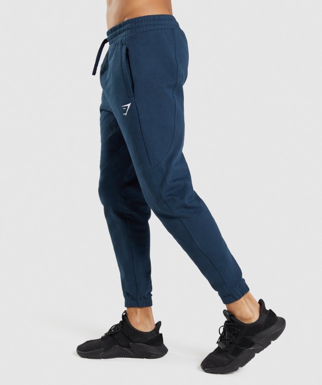 Pantalones Jogger Gymshark Essential Oversized Hombre Azul Marino | lvyUNjLVdtl