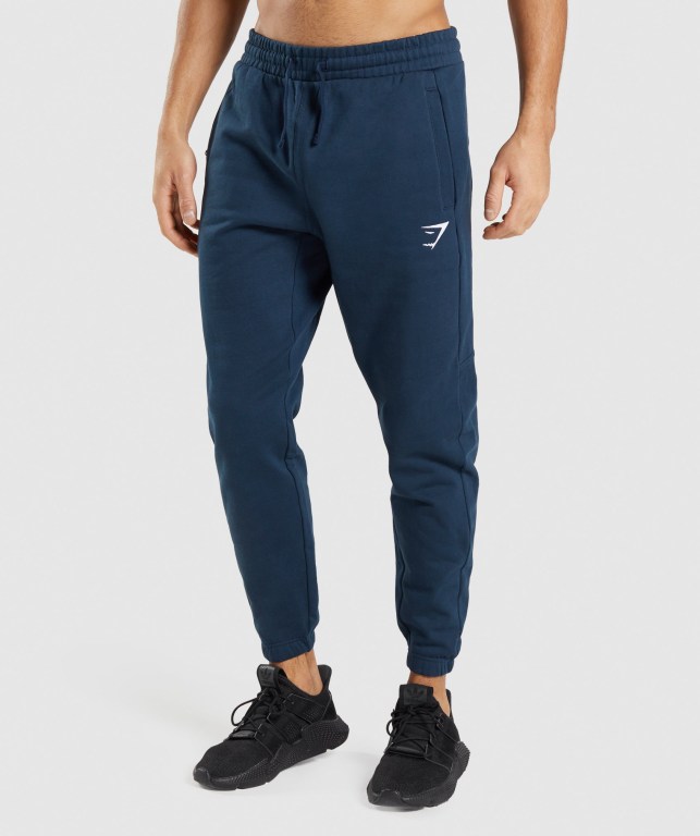 Pantalones Jogger Gymshark Essential Oversized Hombre Azul Marino | lvyUNjLVdtl